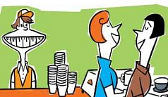 Обслуживание с широкой улыбкой