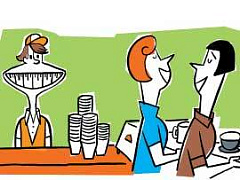 Обслуживание с широкой улыбкой