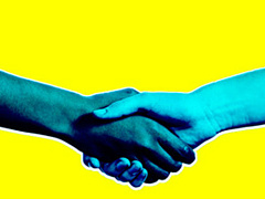 Чтобы переговоры были успешными, не забудьте пожать друг другу руки